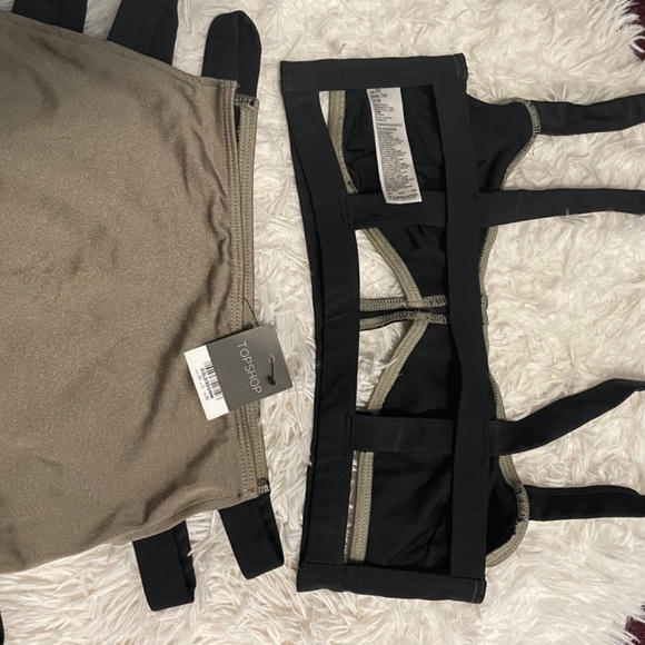 Topshop Two Piece High Waist Swim Suit - Picture 6 of 11